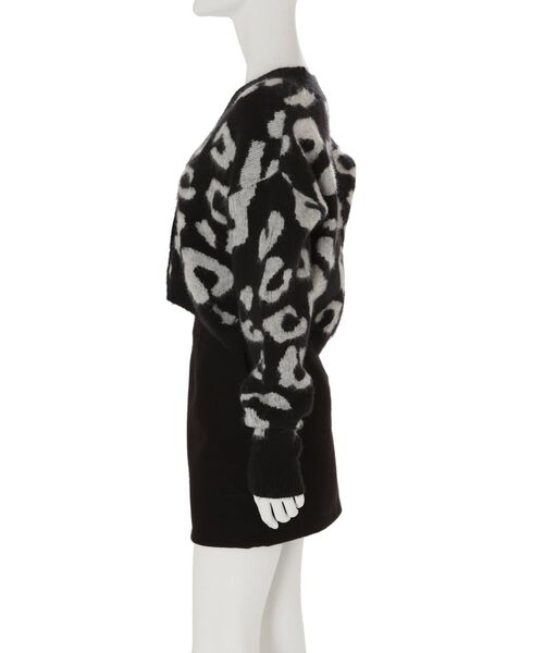 EMODA（エモダ）の「フラッフィーレオパードニットカーディガン（カーディガン/ボレロ・レディース・ベージュ/ブラック/ブルー・FREE）」の18枚目の写真