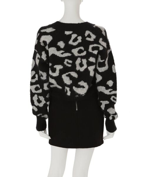 EMODA（エモダ）の「フラッフィーレオパードニットカーディガン（カーディガン/ボレロ・レディース・ベージュ/ブラック/ブルー・FREE）」の19枚目の写真