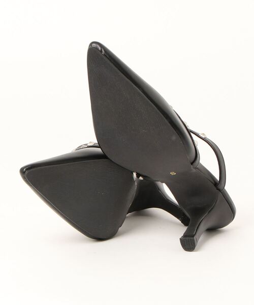 Elvis Luce（エルビスルーチェ）の「ElvisLuce(エルビスルーチェ)スタッズピンヒール前詰まりミュールパンプス（パンプス・レディース・ミント/ブラック/ピンク/ホワイト・L/S/LL/M）」の5枚目の写真