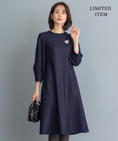 ウールジョーゼット ワンピース 組曲