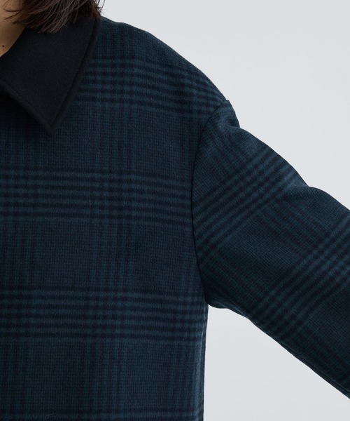 CULLNI（クルニ）の「STUDIOUS別注 ZIP CHECK COAT（ステンカラー