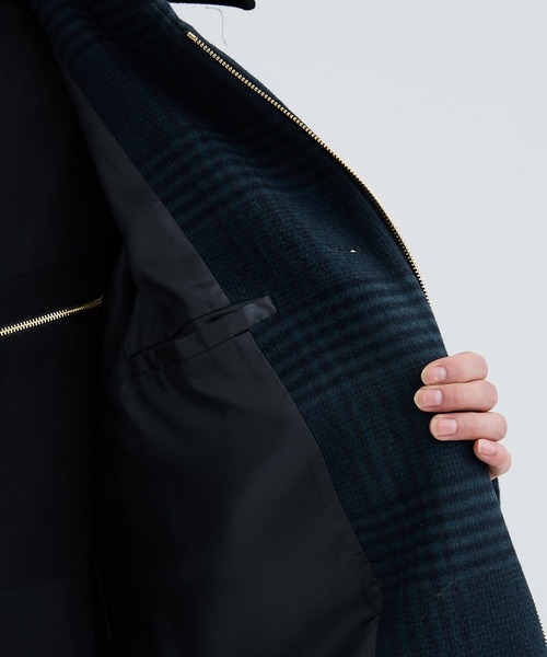 CULLNI ステンカラーコート CULLNI（クルニ）の「STUDIOUS別注 ZIP CHECK COAT（ステン