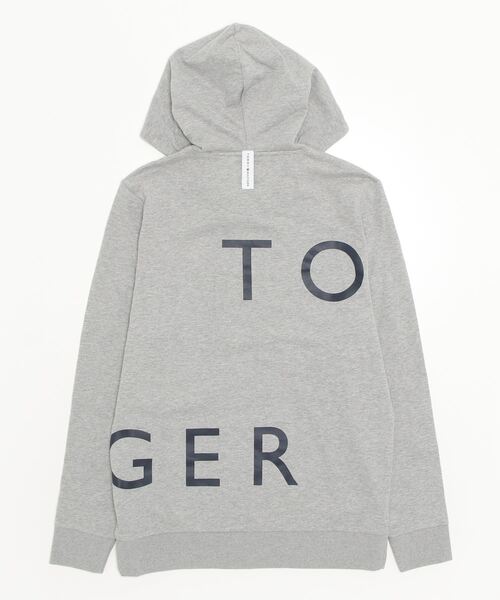TOMMY HILFIGER(トミーヒルフィガー)の「【Tommy Hilfiger/トミーヒルフィガー】ビッグロゴプリント 裏起毛パーカー(パーカー・メンズ・ネイビー/ブラック/グレー・S/XL/M/L)」の4枚目の写真