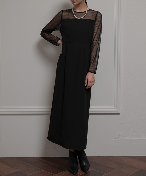 atlo（アトロ）の「ジレ付き パーティードレス セレモニー袖あり