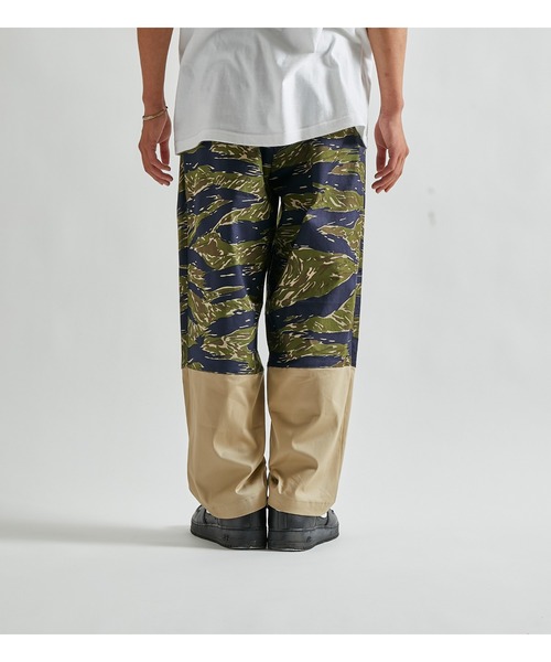 APPLEBUM（アップルバム）の「Mix Big Tapered Pants（チノパンツ・メンズ・ブラウン系カモフラージュ・MEDIUM/LARGE/X-LARGE）」の3枚目の写真