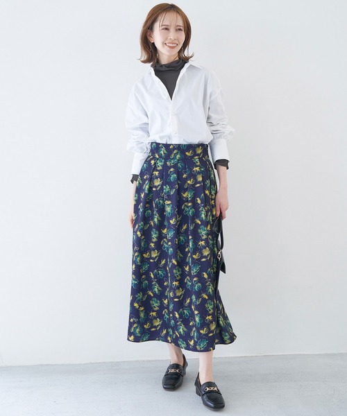 ROPE' PICNIC（ロペピクニック）の「【WEB限定カラー: ライトグレー,イエロー】シアーカットタートル（Tシャツ/カットソー・レディース・サックスブルー/ライトグリーン/オフホワイト/チャコールグレー/ピンク系その他2/ネイビー/クリーム/ピンク系その他/ホワイト系その他5/レッド/イエロー系その他2/ライトグレー/ブラック/ターコイズブルー・38）」の15枚目の写真