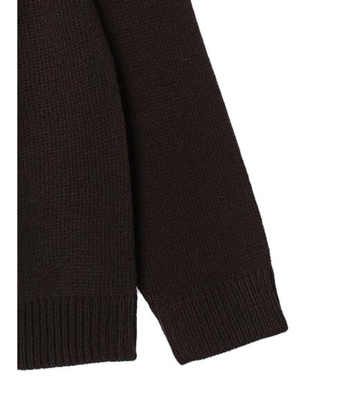 CRAFT STANDARD BOUTIQUE(クラフトスタンダードブティック)の「求心柄ニット(ニット/セーター・メンズ・アイボリー/ダークブラウン・L/LL/M)」の9枚目の写真