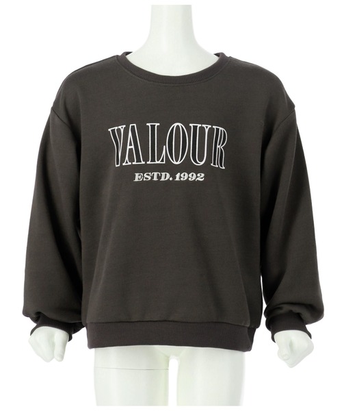 ANAP kids(アナップキッズ)の「プリント裏毛トレーナー(スウェット・キッズ・グリーン/スミクロ/ライトグレー・130cm/110cm/120cm)」の1枚目の写真