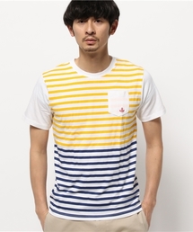 【CIAOPANIC TYPY】切替プリントボーダーポケTee