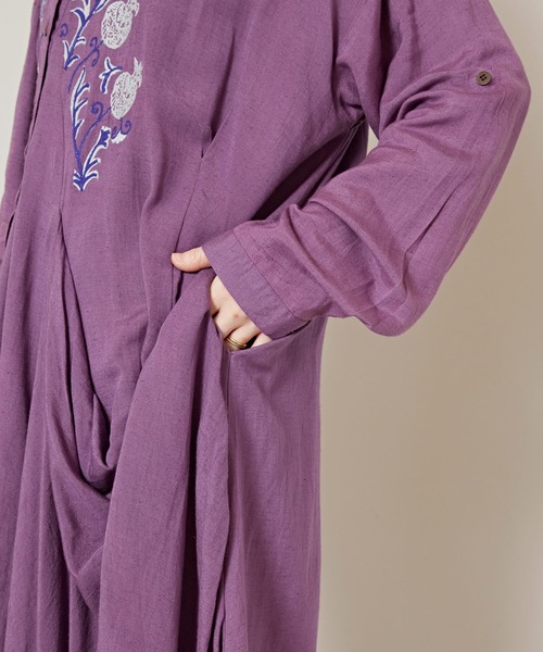 チャイハネ(チャイハネ)の「【チャイハネ】スナール変形ワンピース(ワンピース・レディース・ベージュ/チャコール/パープル/ブルー・FREE)」の9枚目の写真