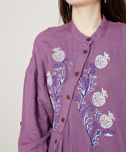 チャイハネ(チャイハネ)の「【チャイハネ】スナール変形ワンピース(ワンピース・レディース・ベージュ/チャコール/パープル/ブルー・FREE)」の7枚目の写真