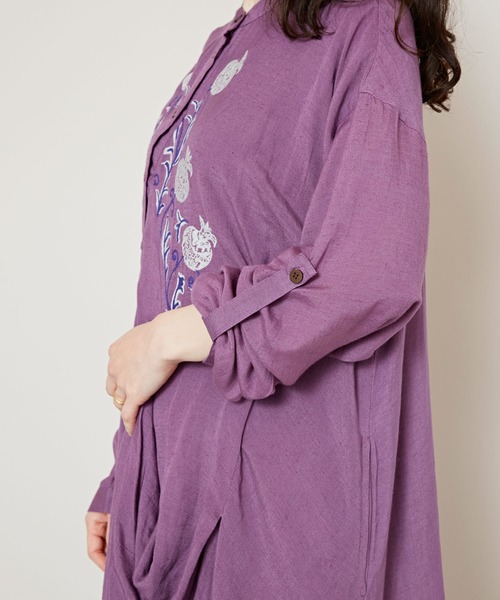 チャイハネ(チャイハネ)の「【チャイハネ】スナール変形ワンピース(ワンピース・レディース・ベージュ/チャコール/パープル/ブルー・FREE)」の10枚目の写真