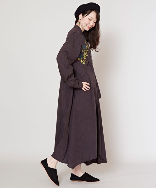 チャイハネ(チャイハネ)の「【チャイハネ】スナール変形ワンピース(ワンピース・レディース・ベージュ/チャコール/パープル/ブルー・FREE)」の19枚目の写真