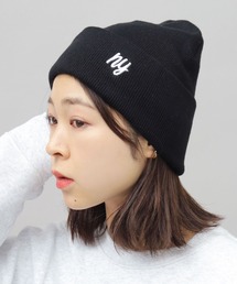 STARTER | ロゴ刺繍 ネームタグ ニットワッチ(ニットキャップ/ビーニー)