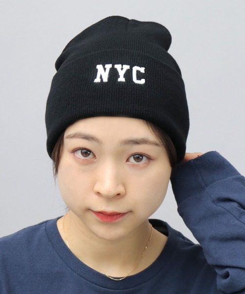 STARTER（スターター）の「ロゴ刺繍 ネームタグ ニットワッチ（ニットキャップ/ビーニー・レディース・ブラック系その他/ブラック系その他2/ブラック系その他3/ブラック系その他4/ブラック系その他5/ブラック系その他6・FREE）」の4枚目の写真