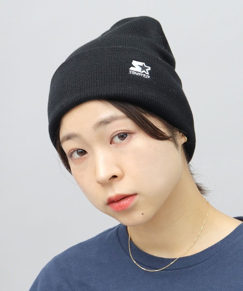 STARTER（スターター）の「ロゴ刺繍 ネームタグ ニットワッチ（ニットキャップ/ビーニー・レディース・ブラック系その他/ブラック系その他2/ブラック系その他3/ブラック系その他4/ブラック系その他5/ブラック系その他6・FREE）」の10枚目の写真