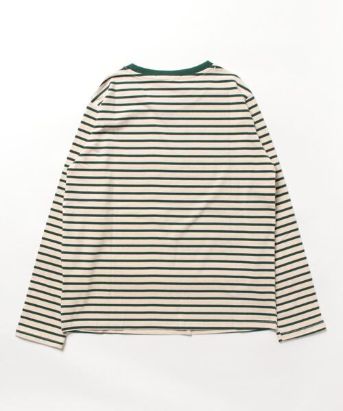 Ritzy(リッツィー)の「ボーダークルーネックリンガーロンT(Tシャツ/カットソー・レディース・ライトグリーン/レッド/グリーン/ネイビー・M/L)」の18枚目の写真