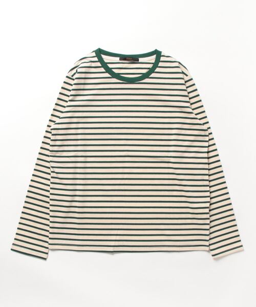Ritzy(リッツィー)の「ボーダークルーネックリンガーロンT(Tシャツ/カットソー・レディース・ライトグリーン/レッド/グリーン/ネイビー・M/L)」の19枚目の写真