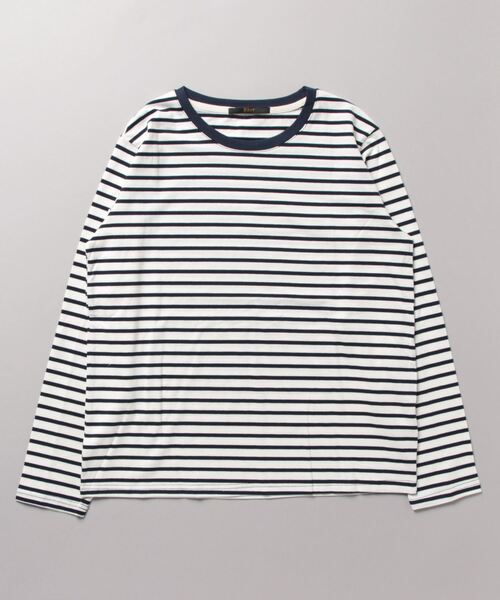 Ritzy(リッツィー)の「ボーダークルーネックリンガーロンT(Tシャツ/カットソー・レディース・ライトグリーン/レッド/グリーン/ネイビー・M/L)」の21枚目の写真