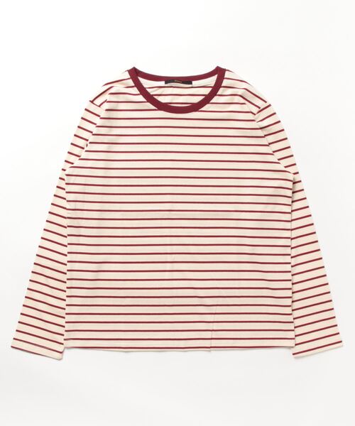 Ritzy(リッツィー)の「ボーダークルーネックリンガーロンT(Tシャツ/カットソー・レディース・ライトグリーン/レッド/グリーン/ネイビー・M/L)」の22枚目の写真