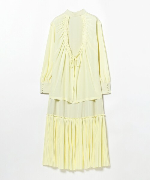 Ray BEAMS(レイビームス)の「RBS / バック レイヤード ワンピース(ワンピース・レディース・ブラック/クリーム・ONE SIZE)」の3枚目の写真