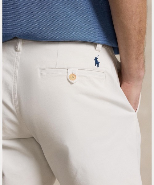 POLO RALPH LAUREN(ポロ ラルフ ローレン)の「8インチ ストレッチ ストレート フィット チノ ショートパンツ(チノパンツ・メンズ・ホワイト・28/44/38/40/30/36/34/32/42)」の7枚目の写真