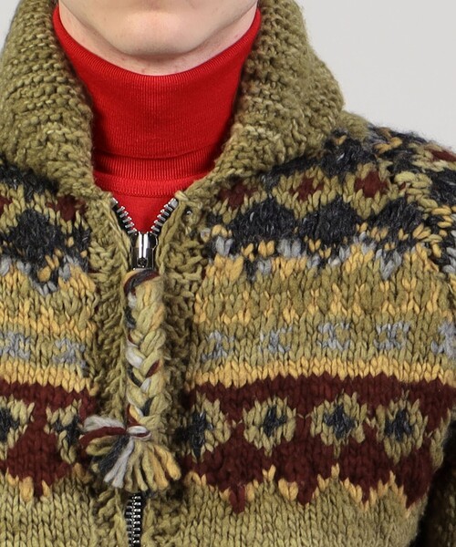 CHAMULA ニットカーディガン セール】 CHAMULA Zip Cardigan ジップカーディガン （ニット