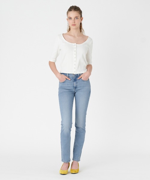 Levi's(リーバイス)の「Levi's/リーバイス DRY GOODS カーディガントップス ホワイト SUGAR SWIZZLE(カーディガン/ボレロ・レディース・マルチ・M/S/XS)」の4枚目の写真