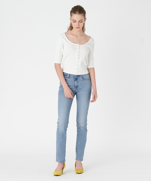 Levi's(リーバイス)の「Levi's/リーバイス DRY GOODS カーディガントップス ホワイト SUGAR SWIZZLE(カーディガン/ボレロ・レディース・マルチ・M/S/XS)」の2枚目の写真