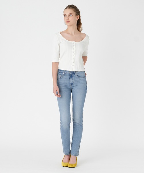 Levi's(リーバイス)の「Levi's/リーバイス DRY GOODS カーディガントップス ホワイト SUGAR SWIZZLE(カーディガン/ボレロ・レディース・マルチ・M/S/XS)」の6枚目の写真