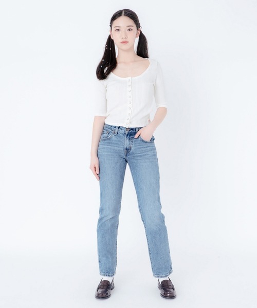 Levi's(リーバイス)の「Levi's/リーバイス DRY GOODS カーディガントップス ホワイト SUGAR SWIZZLE(カーディガン/ボレロ・レディース・マルチ・M/S/XS)」の9枚目の写真