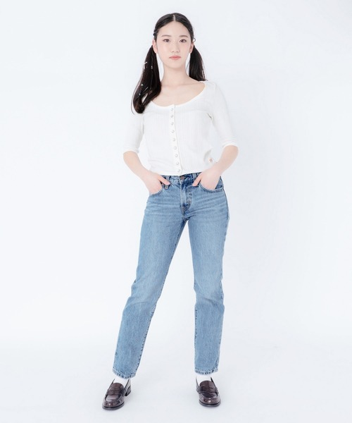 Levi's(リーバイス)の「Levi's/リーバイス DRY GOODS カーディガントップス ホワイト SUGAR SWIZZLE(カーディガン/ボレロ・レディース・マルチ・M/S/XS)」の11枚目の写真