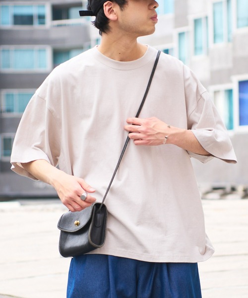 CIAOPANIC TYPY（チャオパニックティピー）の「USAコットンハーフスリーブTee（Tシャツ/カットソー・メンズ・イエロー/ベージュ系その他/オフホワイト/ブルー/ブラック/チャコールグレー/ライトグレー・MEDIUM/LARGE）」の5枚目の写真