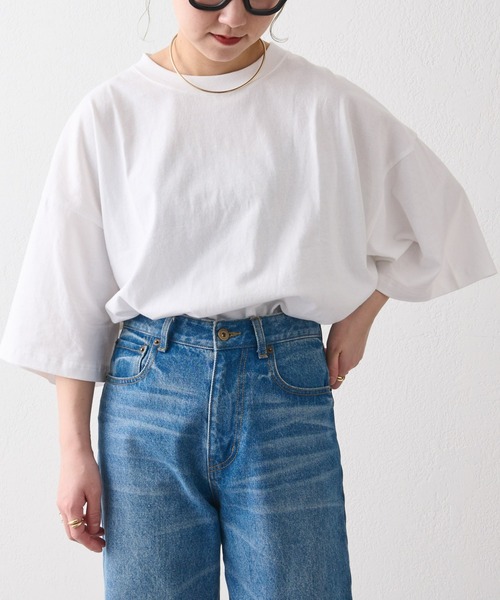 CIAOPANIC TYPY（チャオパニックティピー）の「USAコットンハーフスリーブTee（Tシャツ/カットソー・メンズ・イエロー/ベージュ系その他/オフホワイト/ブルー/ブラック/チャコールグレー/ライトグレー・MEDIUM/LARGE）」の8枚目の写真