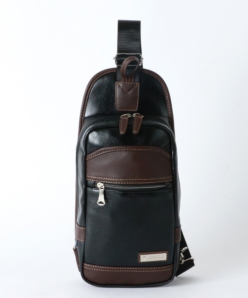 Arnold Palmer（アーノルドパーマー）の「Arnold Palmer/アーノルドパーマー PUレザー ボディーバック（ボディバッグ/ウエストポーチ・メンズ・ネイビー/ブラウン/ブルー/ブラック・FREE）」の9枚目の写真