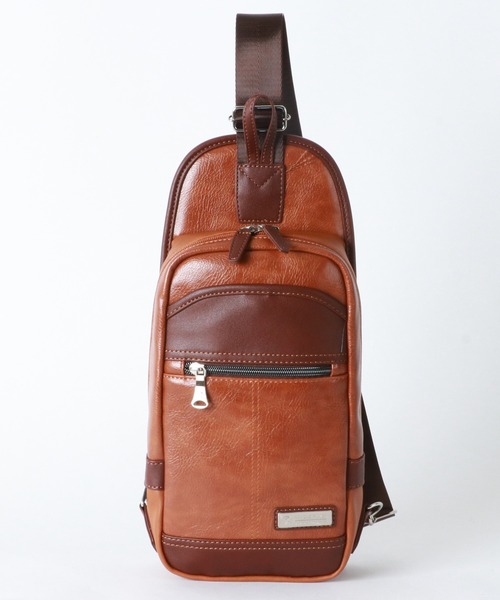 Arnold Palmer（アーノルドパーマー）の「Arnold Palmer/アーノルドパーマー PUレザー ボディーバック（ボディバッグ/ウエストポーチ・メンズ・ネイビー/ブラウン/ブルー/ブラック・FREE）」の12枚目の写真