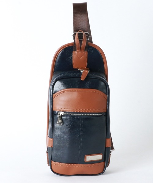 Arnold Palmer（アーノルドパーマー）の「Arnold Palmer/アーノルドパーマー PUレザー ボディーバック（ボディバッグ/ウエストポーチ・メンズ・ネイビー/ブラウン/ブルー/ブラック・FREE）」の10枚目の写真