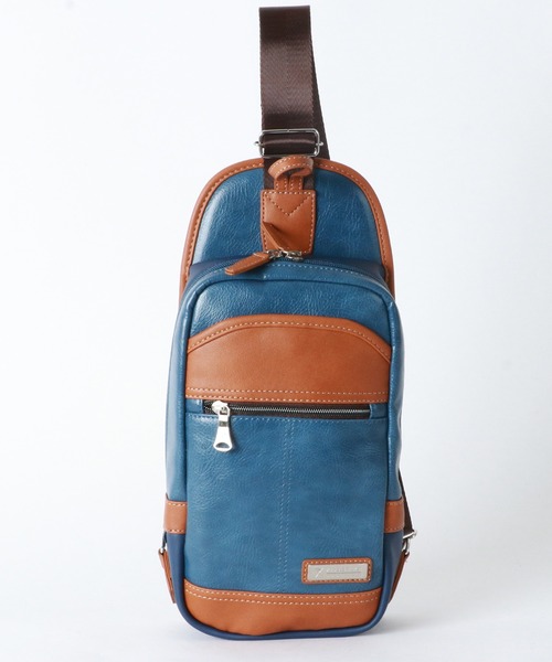 Arnold Palmer（アーノルドパーマー）の「Arnold Palmer/アーノルドパーマー PUレザー ボディーバック（ボディバッグ/ウエストポーチ・メンズ・ネイビー/ブラウン/ブルー/ブラック・FREE）」の11枚目の写真