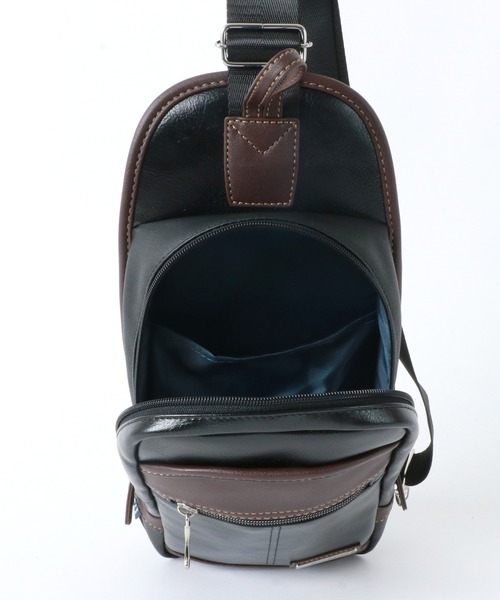 Arnold Palmer（アーノルドパーマー）の「Arnold Palmer/アーノルドパーマー PUレザー ボディーバック（ボディバッグ/ウエストポーチ・メンズ・ネイビー/ブラウン/ブルー/ブラック・FREE）」の13枚目の写真