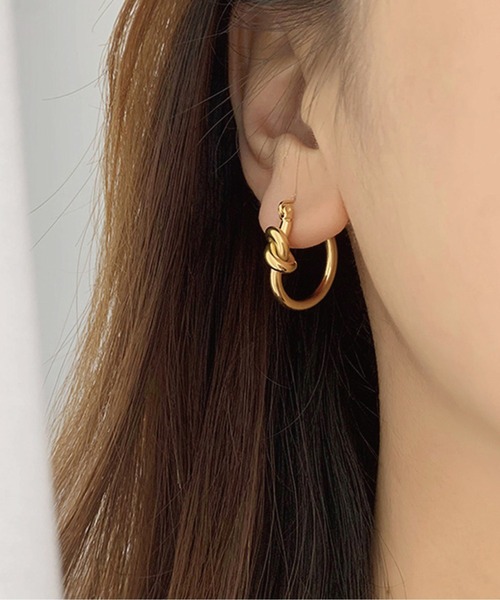 meJane(ミージェーン)の「サークルデザインピアス(ピアス(両耳用)・レディース・ゴールド・FREE)」の1枚目の写真