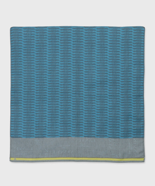 LANVIN en Bleu(ランバンオンブルー)の「ウェーブデザイン ハンカチ(ハンカチ/ハンドタオル・メンズ・ネイビー/グレー/サックスブルー・FREE)」の6枚目の写真