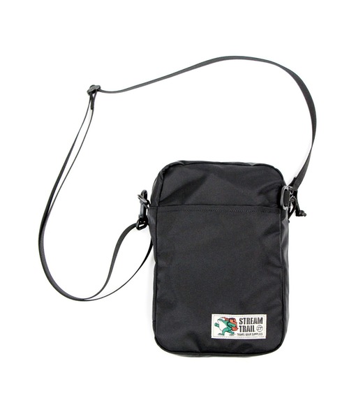 STREAM TRAIL（ストリームトレイル）の「ST Pouch Shoulder Tall M　ポーチショルダー トール M（ショルダーバッグ・メンズ・ブラック/カーキ・M）」の2枚目の写真