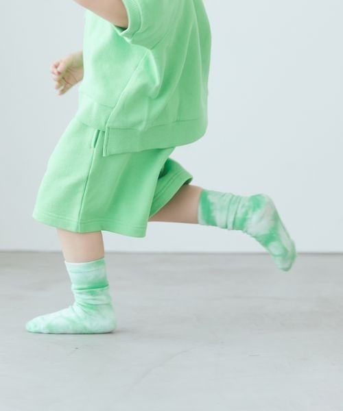 LOWRYS FARM(ローリーズファーム)の「タイダイソックス 193113(ソックス/靴下・キッズ・グリーン/パープル・MEDIUM/LARGE)」の1枚目の写真