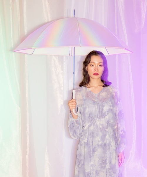 Wpc.（ダブリュピーシー）の「Wpc./ダブリュピーシー 雨傘 長傘 グロウパールアンブレラ UPEL-938-001（長傘・レディース・パープル・58cm）」の4枚目の写真