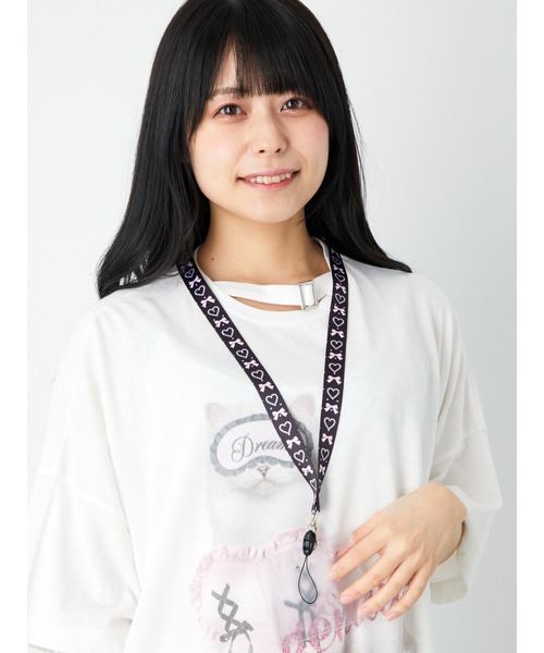 Ank Rouge（アンクルージュ）の「リボンハートネックストラップ（その他雑貨・レディース・ピンク・FREE）」の4枚目の写真