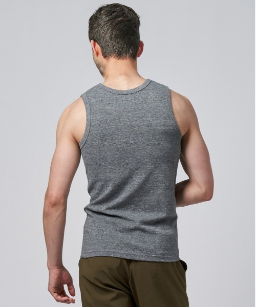 BACK NUMBER（バックナンバー）の「【BACK NUMBER】フライスタンクトップ（タンクトップ・メンズ・ブラック/グレー/ホワイト・M/L/S/XL）」の13枚目の写真