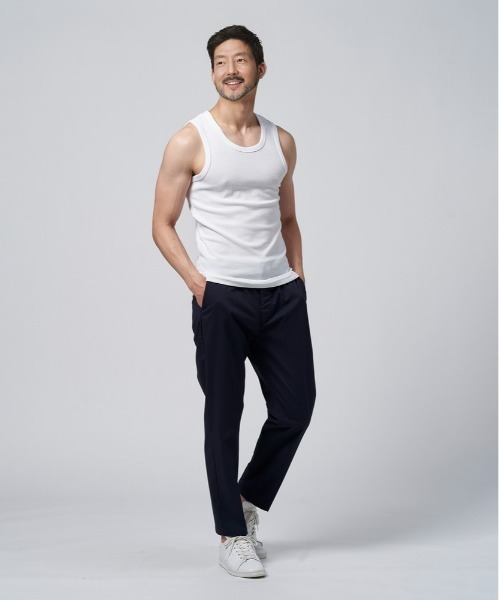 BACK NUMBER（バックナンバー）の「【BACK NUMBER】フライスタンクトップ（タンクトップ・メンズ・ブラック/グレー/ホワイト・M/L/S/XL）」の8枚目の写真