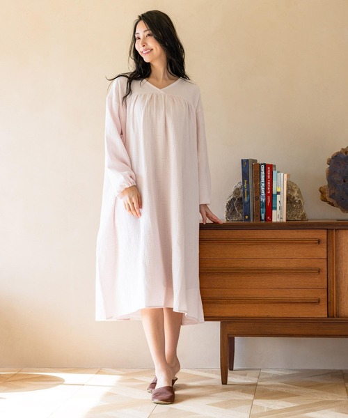 新品タグ付 フランデランジェリー ふわりらガーゼワンピース fran de lingerie（フランデランジェリー）の「ふわリラガーゼ
