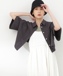 N.（N. Natural Beauty Basic） | ◆クロップドショートシャツ(シャツ/ブラウス)