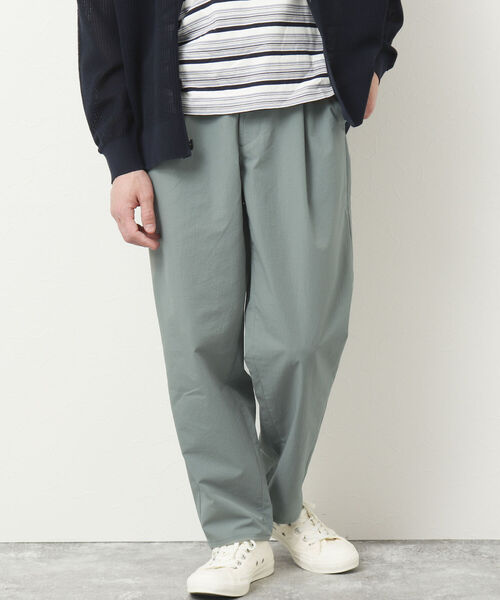 NOLLEY'S goodman（ノーリーズグッドマン）の「TUCK PANTS イージータックパンツ（その他パンツ・メンズ・チャコールグレー/オリーブ/キャメル/ダークネイビー・S/M/L）」の2枚目の写真